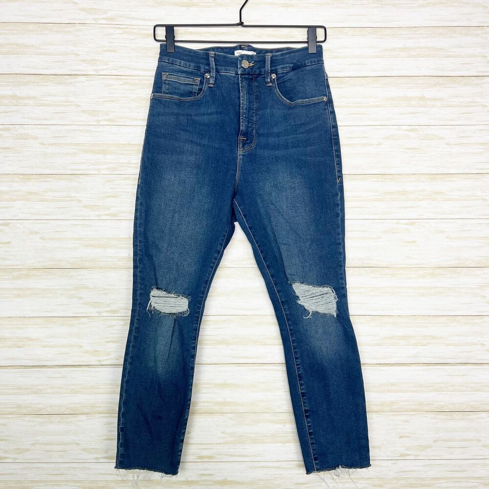 Good American Good Waist Crop Skinny Jeans